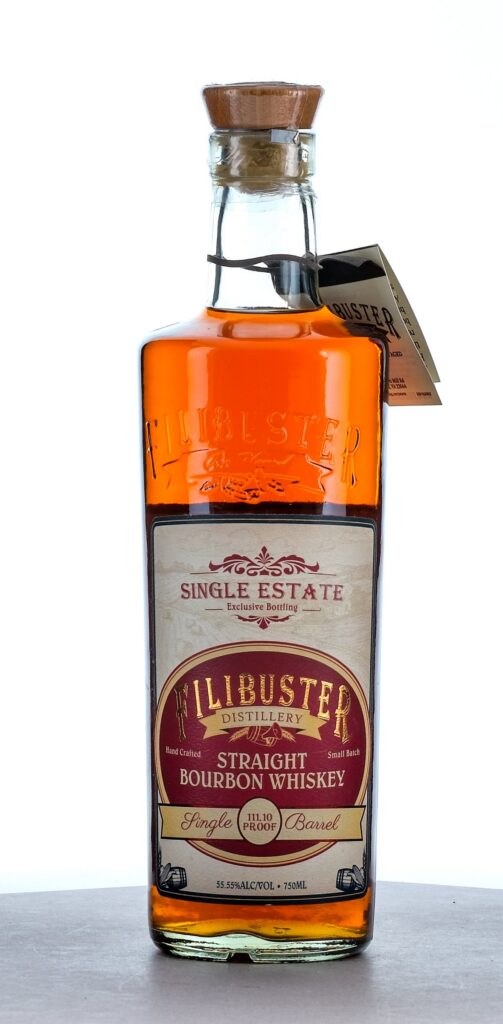 Filibuster Single Estate Straight Bourbon Whiskey Single Barrel