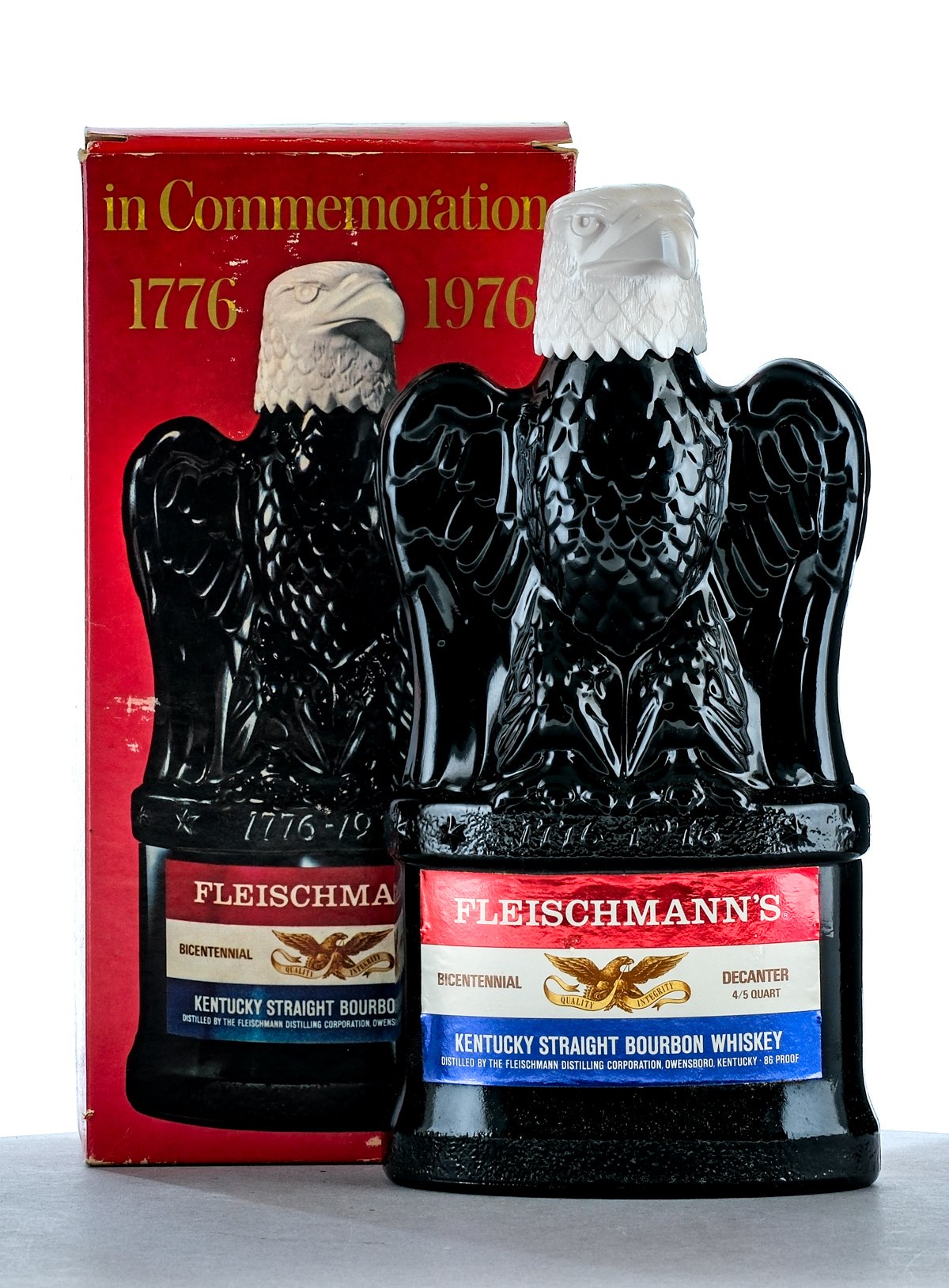 Fleischmann's Bicentennial Commemorative Decanter 1776-1976