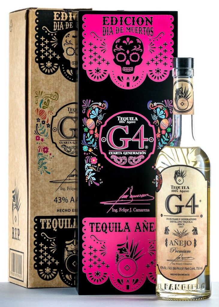 G4 Tequila Añejo Edición Día de Muertos