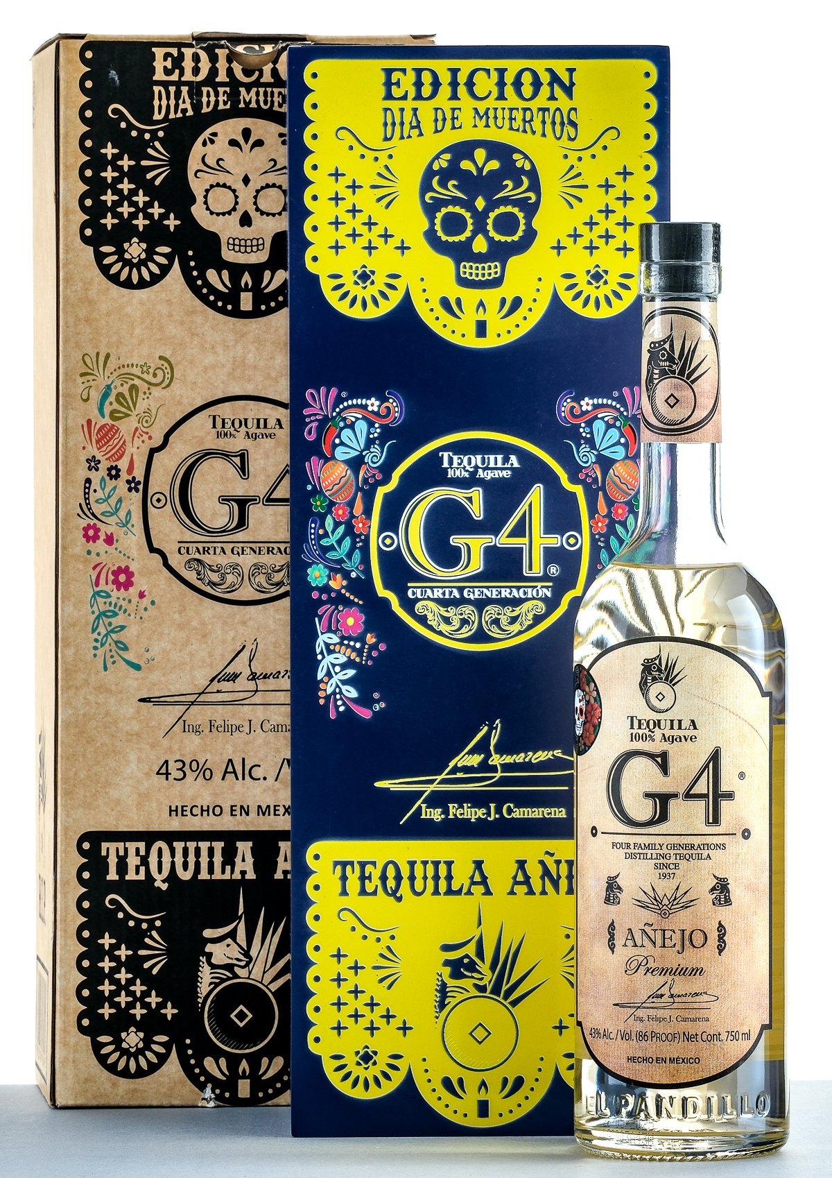 G4 Tequila Añejo Edición Día de Muertos