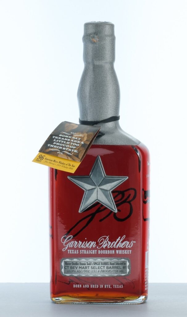 Garrison Brothers Texas Straight Bourbon Whiskey Single Barrel Select Barrel #1