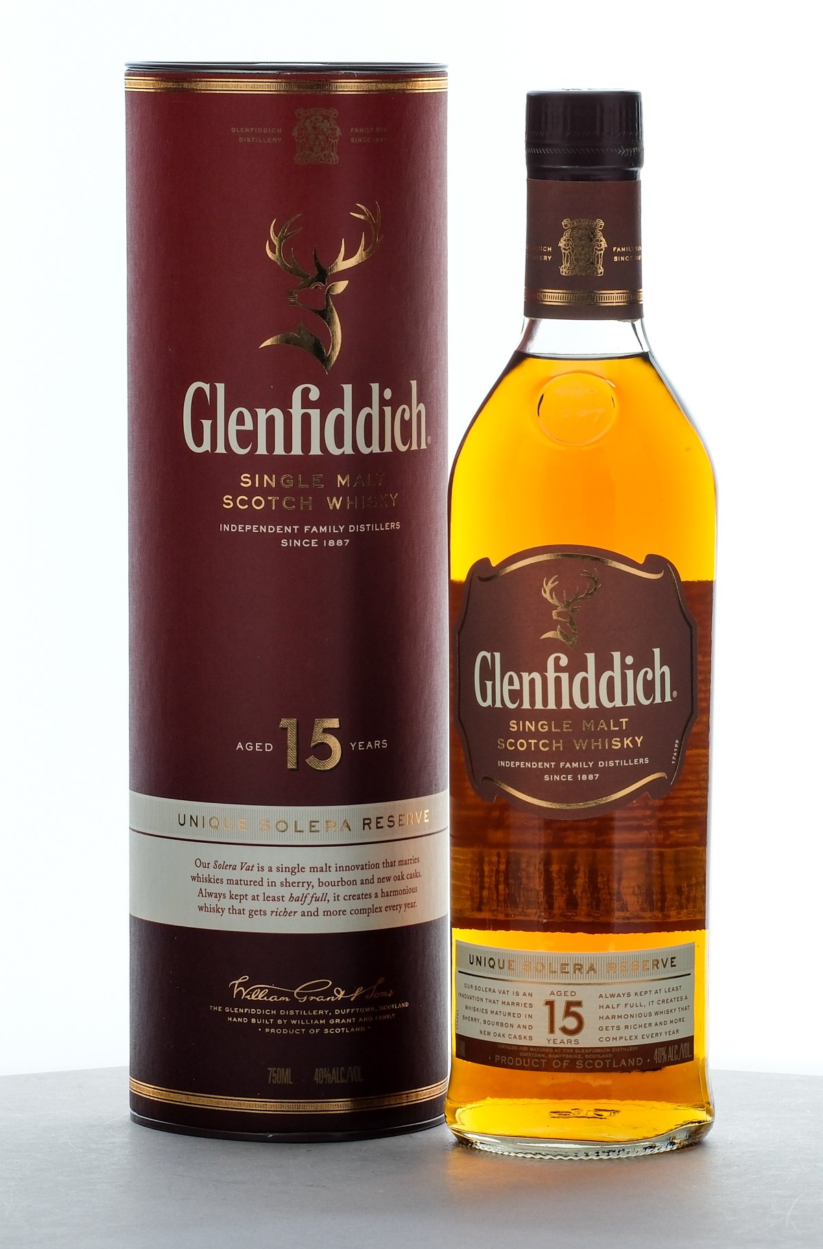Glenfiddich 15 Year Old Single Malt Scotch Whisky