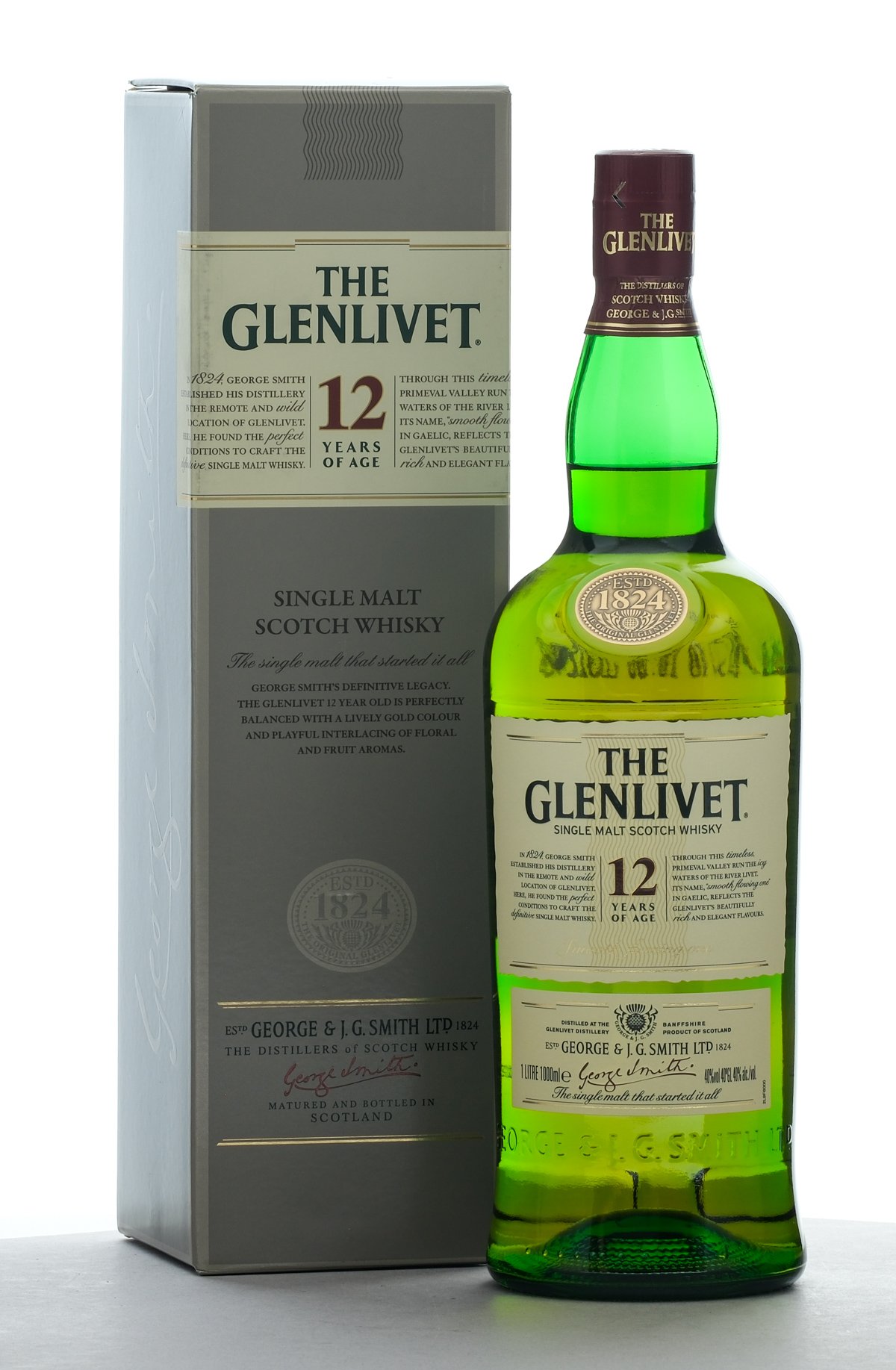 Glenlivet 12 Year Single Malt Scotch 1L
