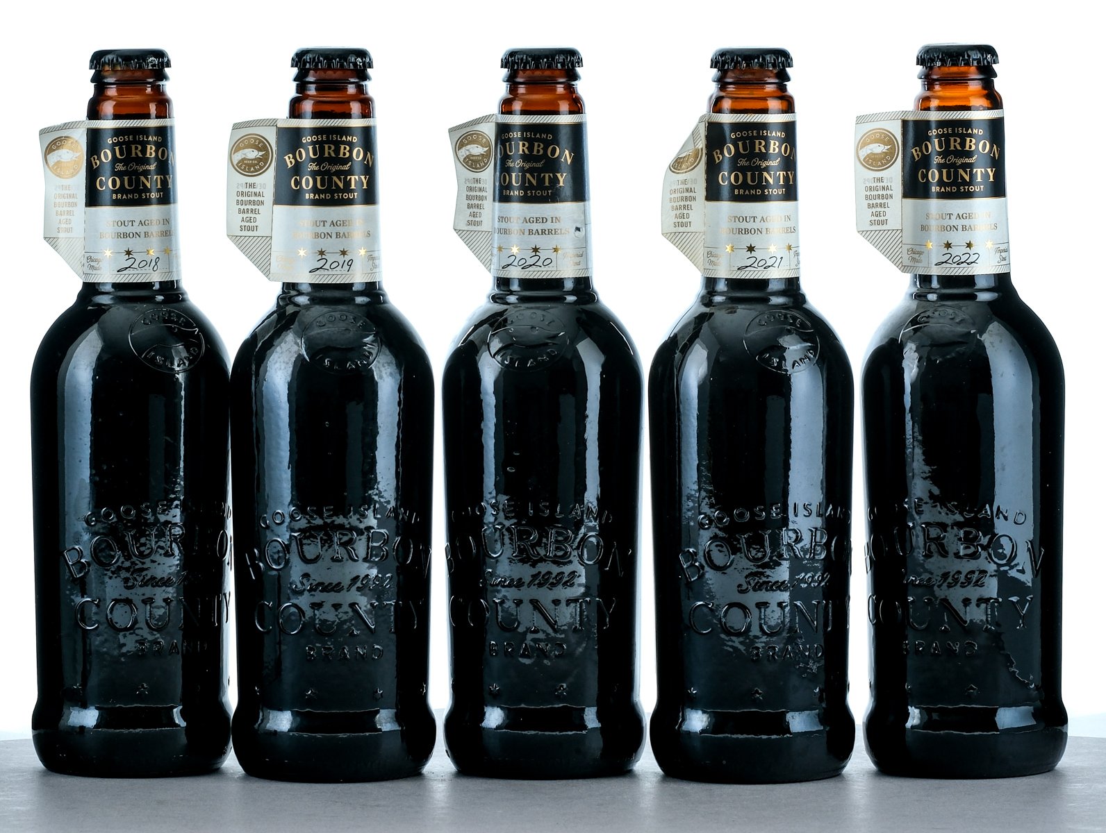 Goose Island Bourbon County Brand Stout Vertical Collection 2018-2022