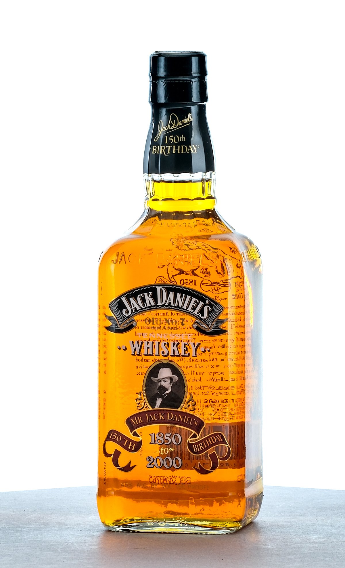 Jack Daniel's 150th Birthday Commemorative Bottle 1850-2000
