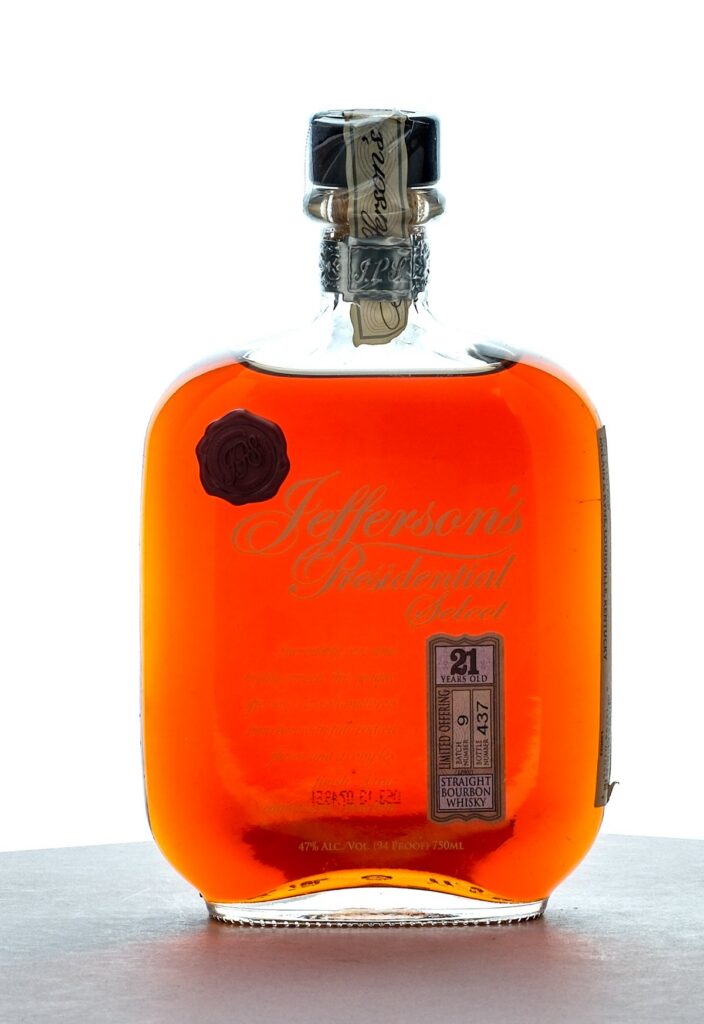 Jefferson's Presidential Select 21 Year Old Straight Bourbon Whiskey