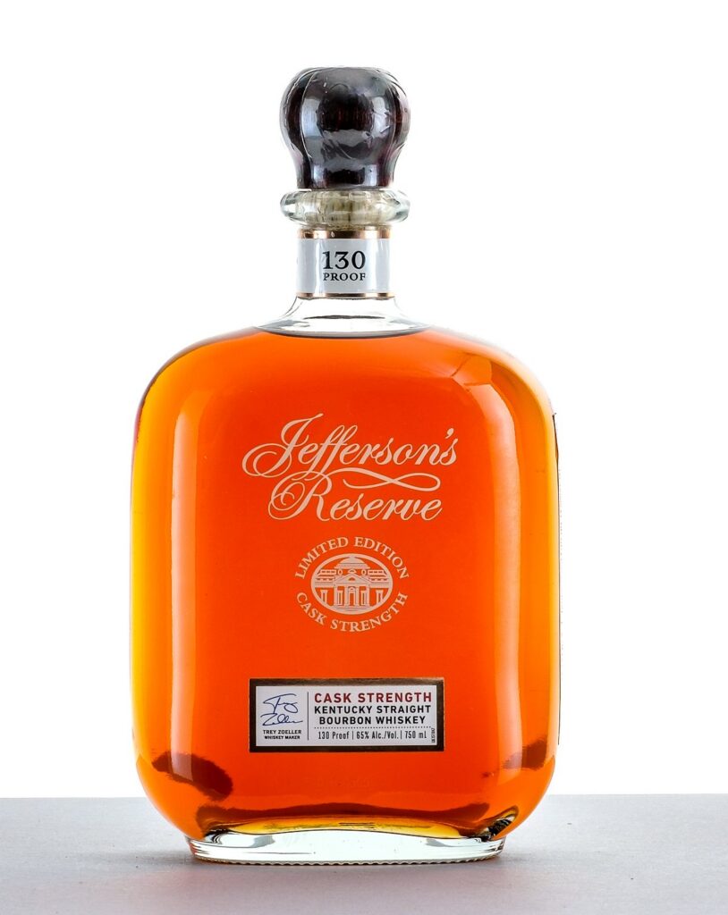 Jefferson's Reserve Limited Edition Cask Strength Kentucky Straight Bourbon Whiskey 130 Proof