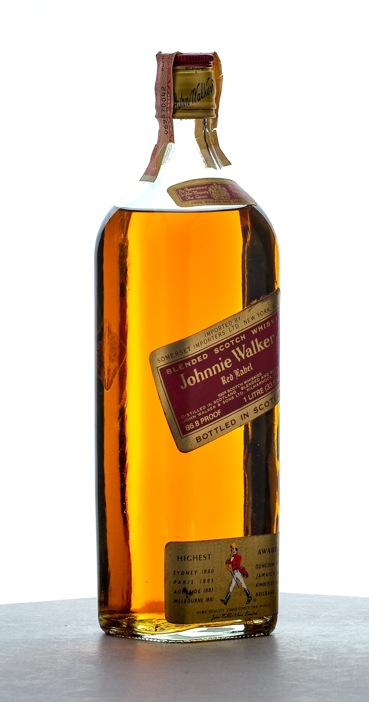 Johnnie Walker Red Lable Blended Scotch 1 Quart