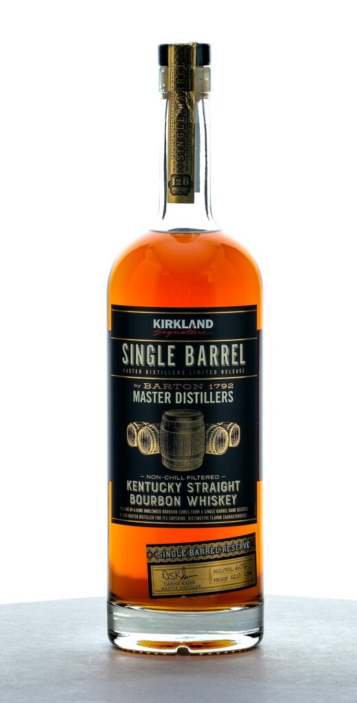 Kirkland Signature Single Barrel Kentucky Straight Bourbon Whiskey by Barton 1792 Master Distillers