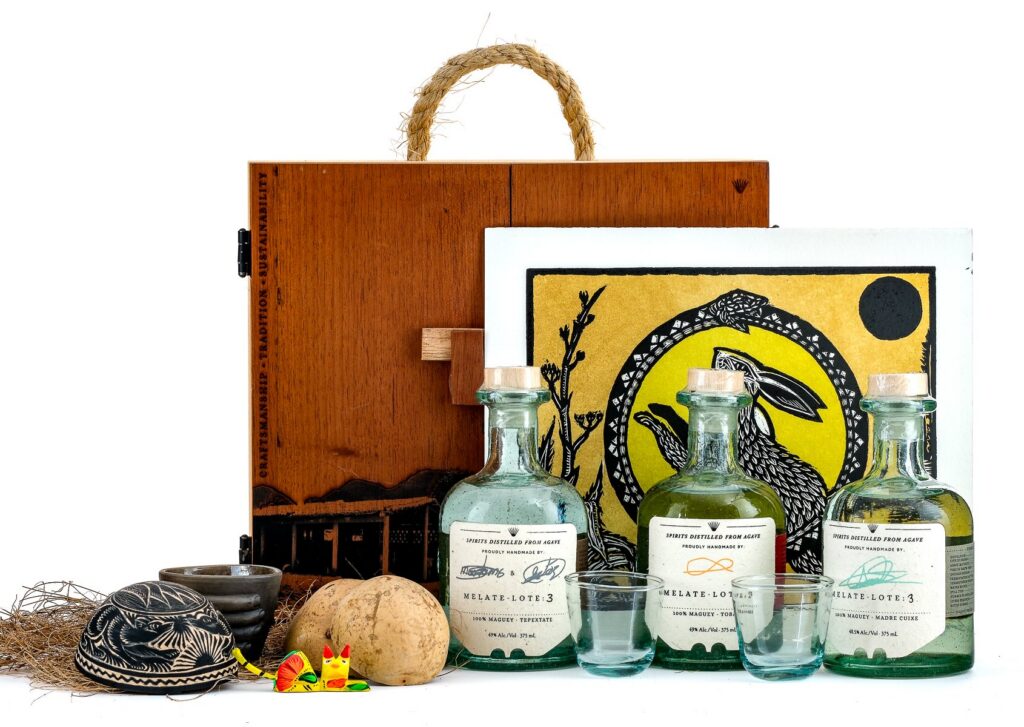 Maguey Melate Lote 3 Mezcal Signature box.