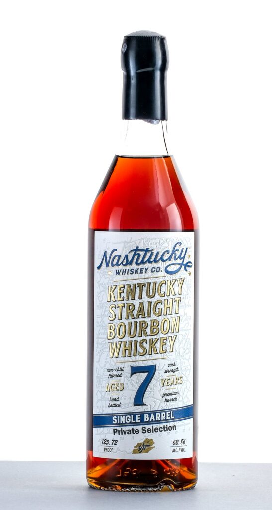 Nashtucky Whiskey Co. Kentucky Straight Bourbon Whiskey 7 Year Single Barrel Private Selection