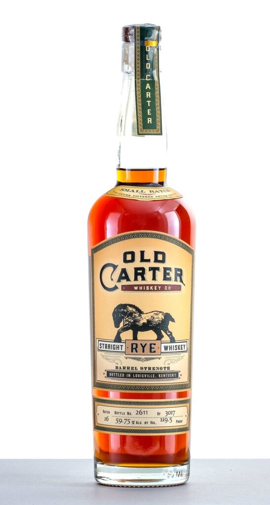 Old Carter Straight Rye Whiskey Barrel Strength Batch 16