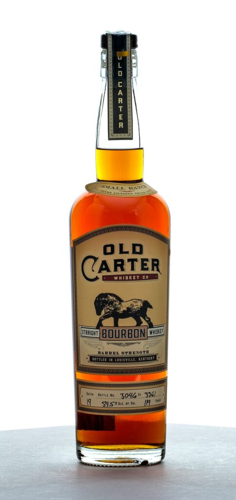Old Carter Whiskey Co. Straight Bourbon Whiskey Barrel Strength