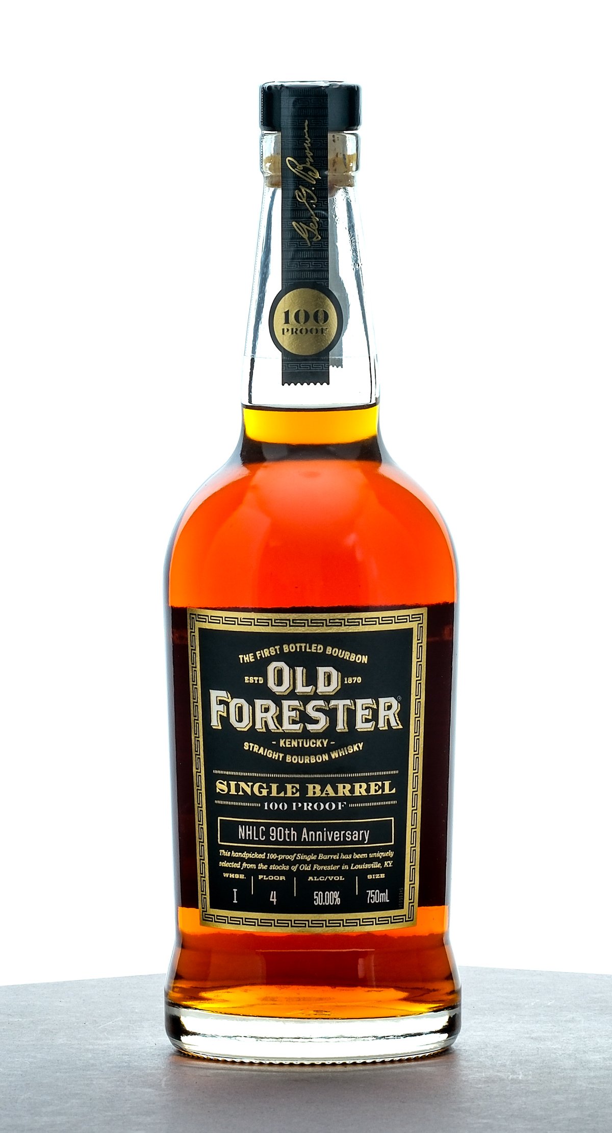 Old Forester NHLC 90th Anniversary Single Barrel Straight Bourbon