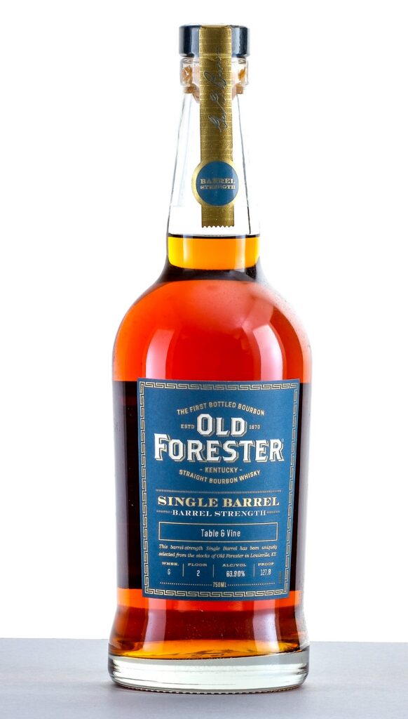 Old Forester Single Barrel Barrel Strength Table 6 Vine