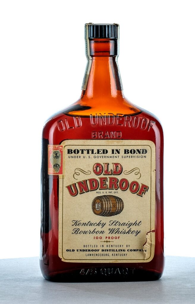 Old Underoof Kentucky Straight Bourbon Whiskey Bottled in Bond 100 Proof