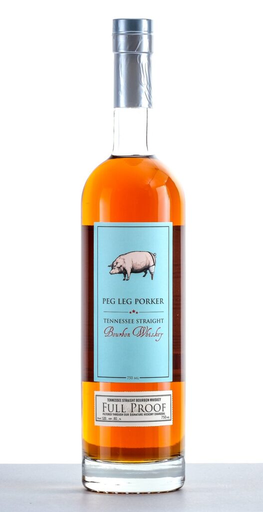 Peg Leg Porker Tennessee Straight Bourbon Whiskey Full Proof