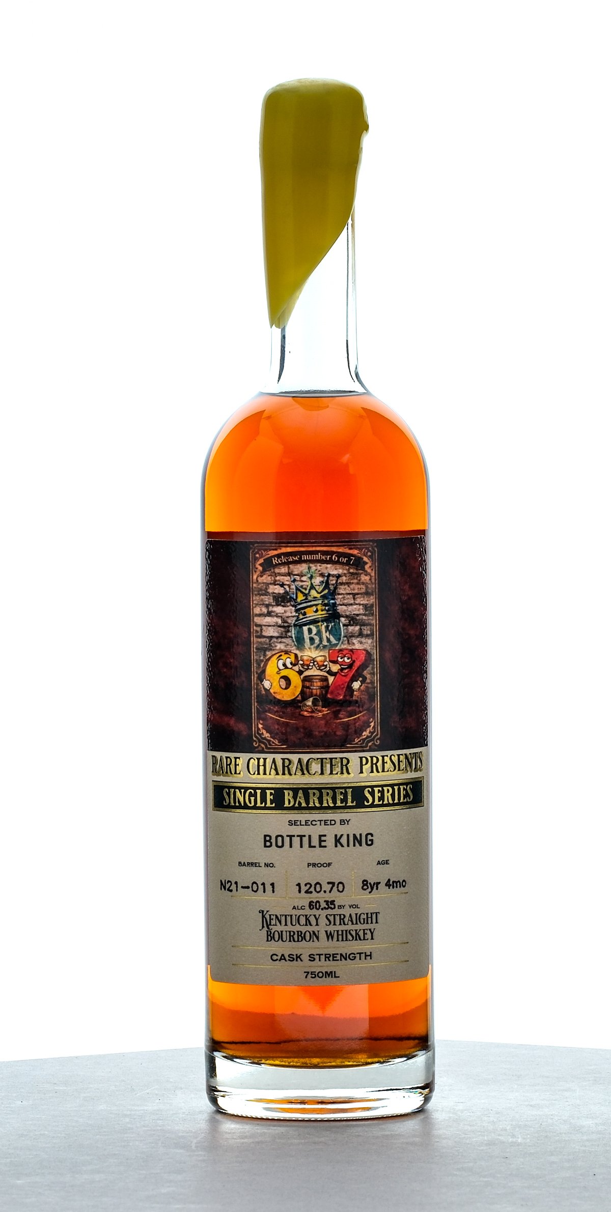 Rare Character 8 Year 4 Month Single Barrel Bottle King Select Cask Strength Straight Bourbon