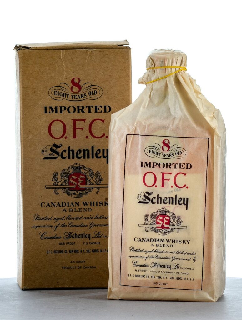 Schenley O.F.C. 8 Year Old Canadian Whisky