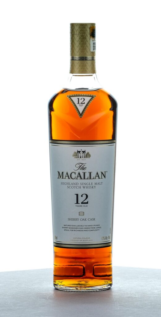 The Macallan 12 Year Old Sherry Oak Cask Highland Single Malt Scotch Whisky