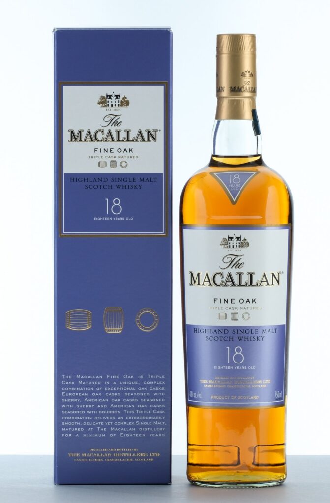 The Macallan Fine Oak 18 Year Old Highland Single Malt Scotch Whisky