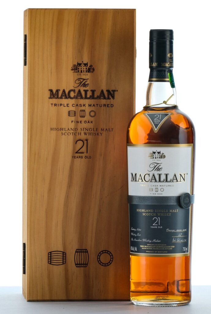 The Macallan Triple Cask Matured Fine Oak 21 Years Old Highland Single Malt Scotch Whisky