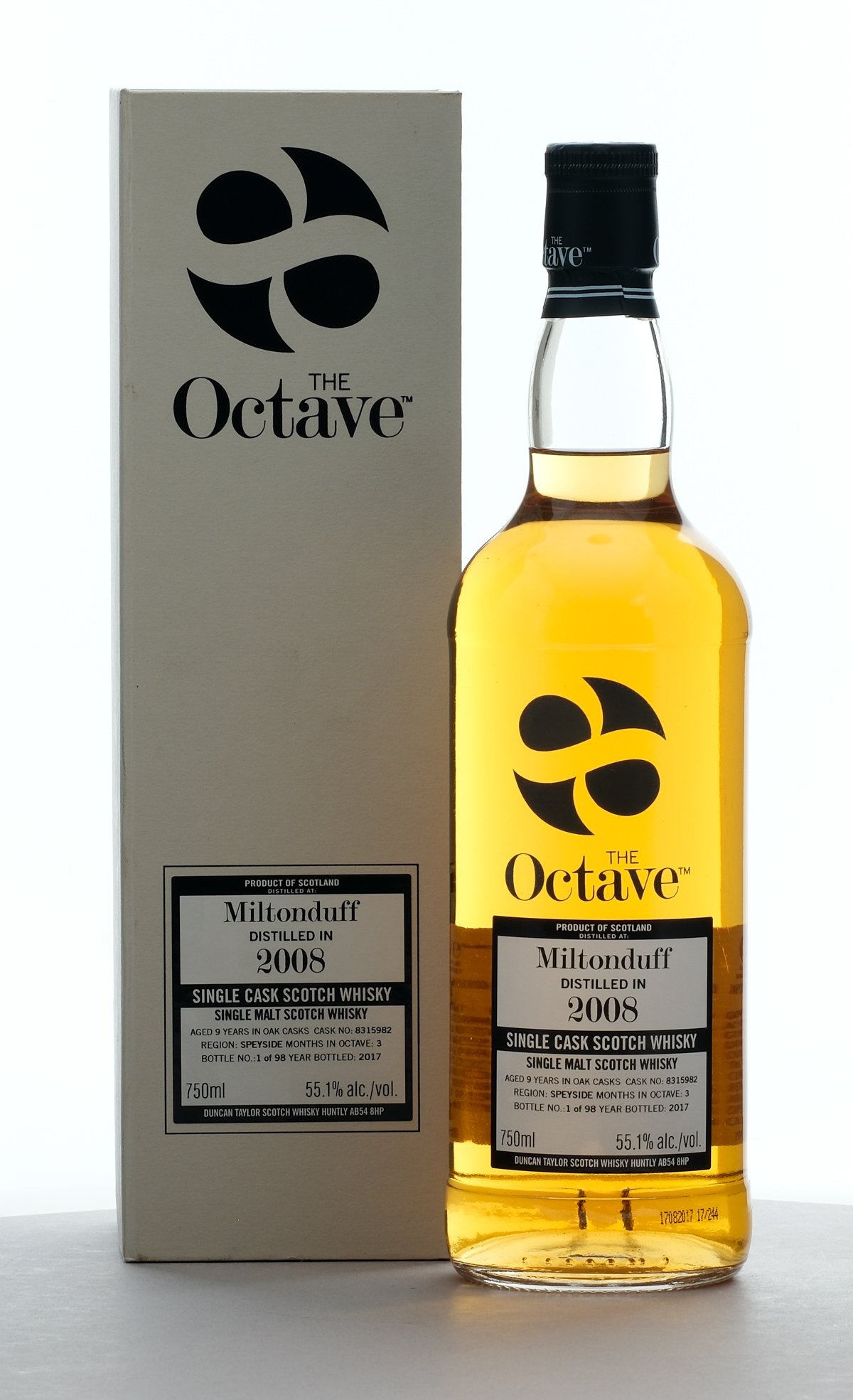 The Octave Miltonduff 2008 Single Cask Scotch Whisky