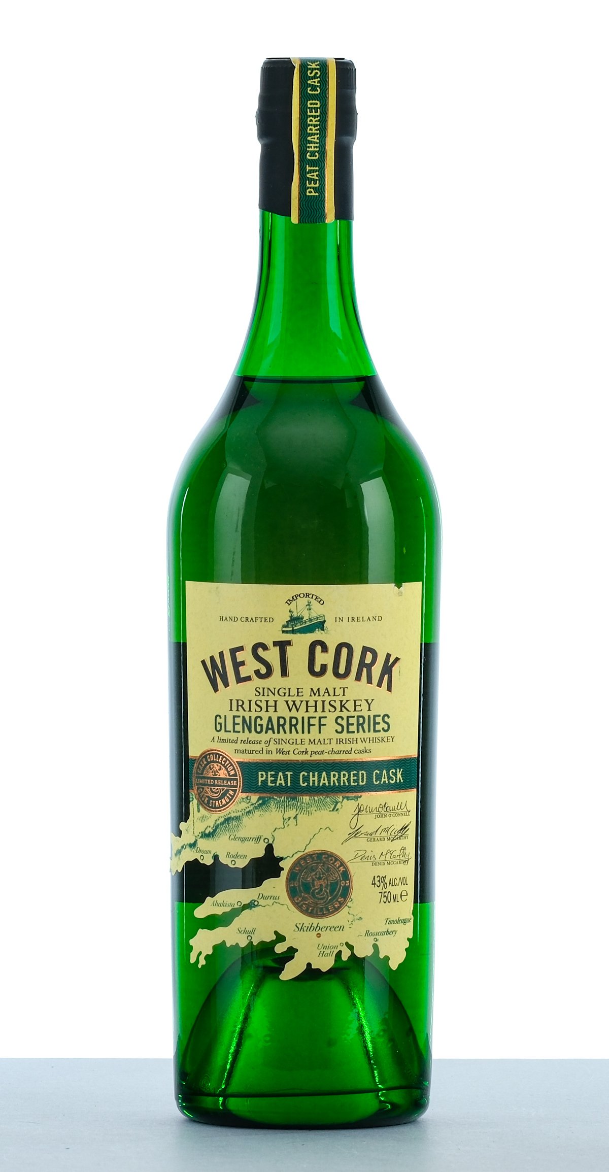 West Cork Glengarriff Series Peat Charred Cask Single Malt Irish Whiskey