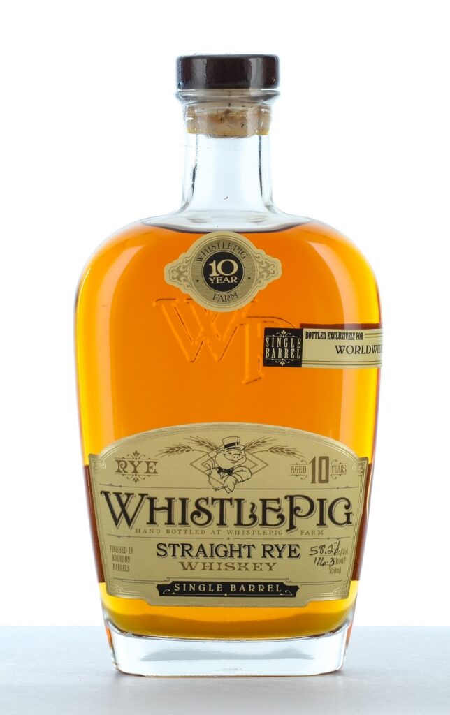WhistlePig 10 Year Straight Rye Whiskey Single Barrel