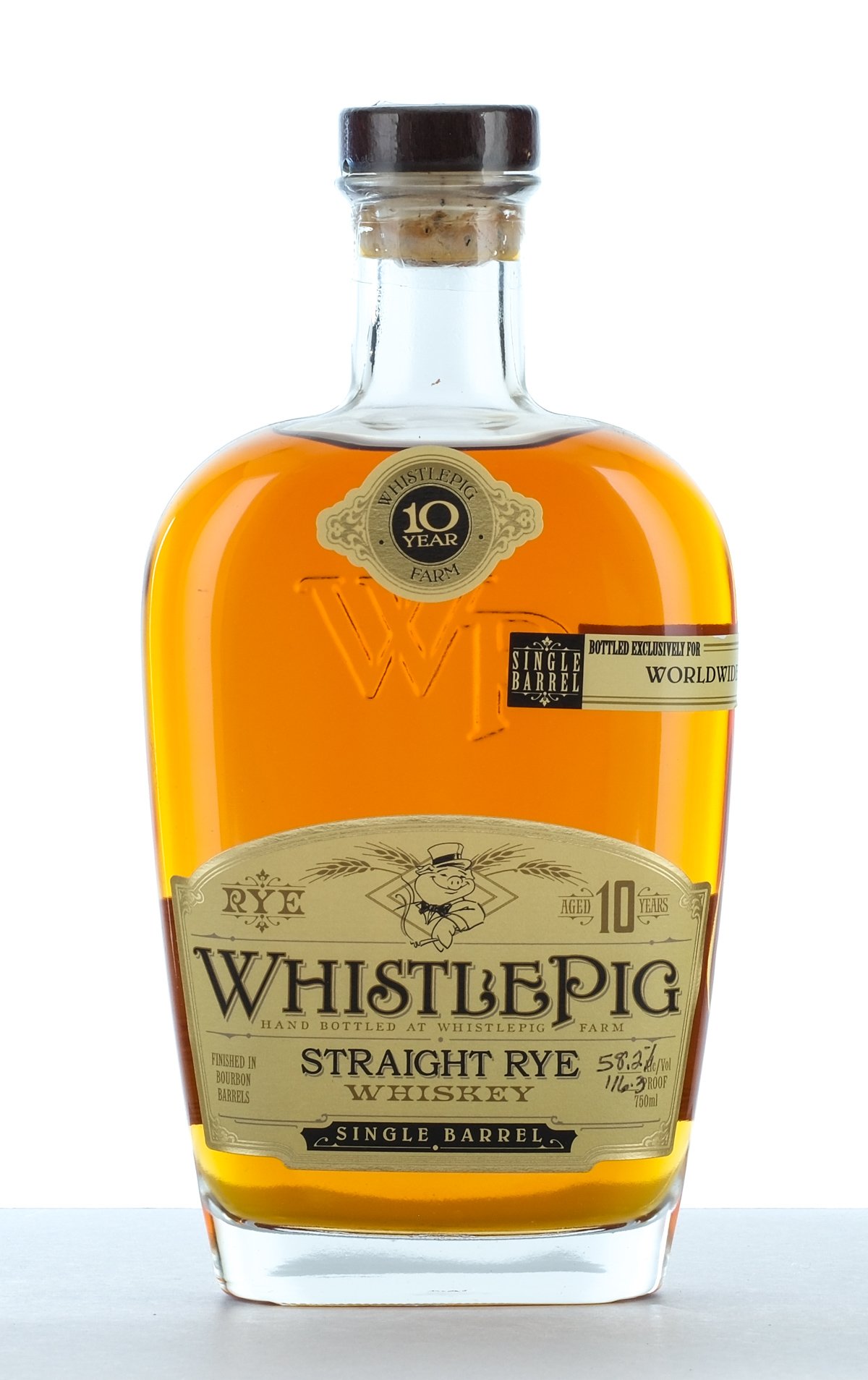 WhistlePig 10 Year Straight Rye Whiskey Single Barrel