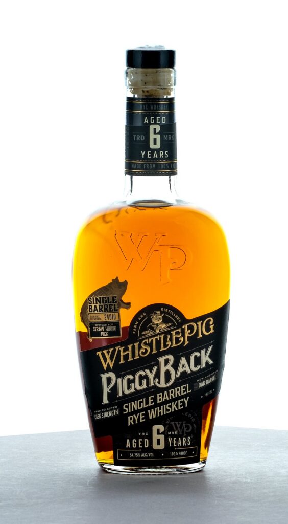 WhistlePig PiggyBack Single Barrel Rye Whiskey 6 Years Old