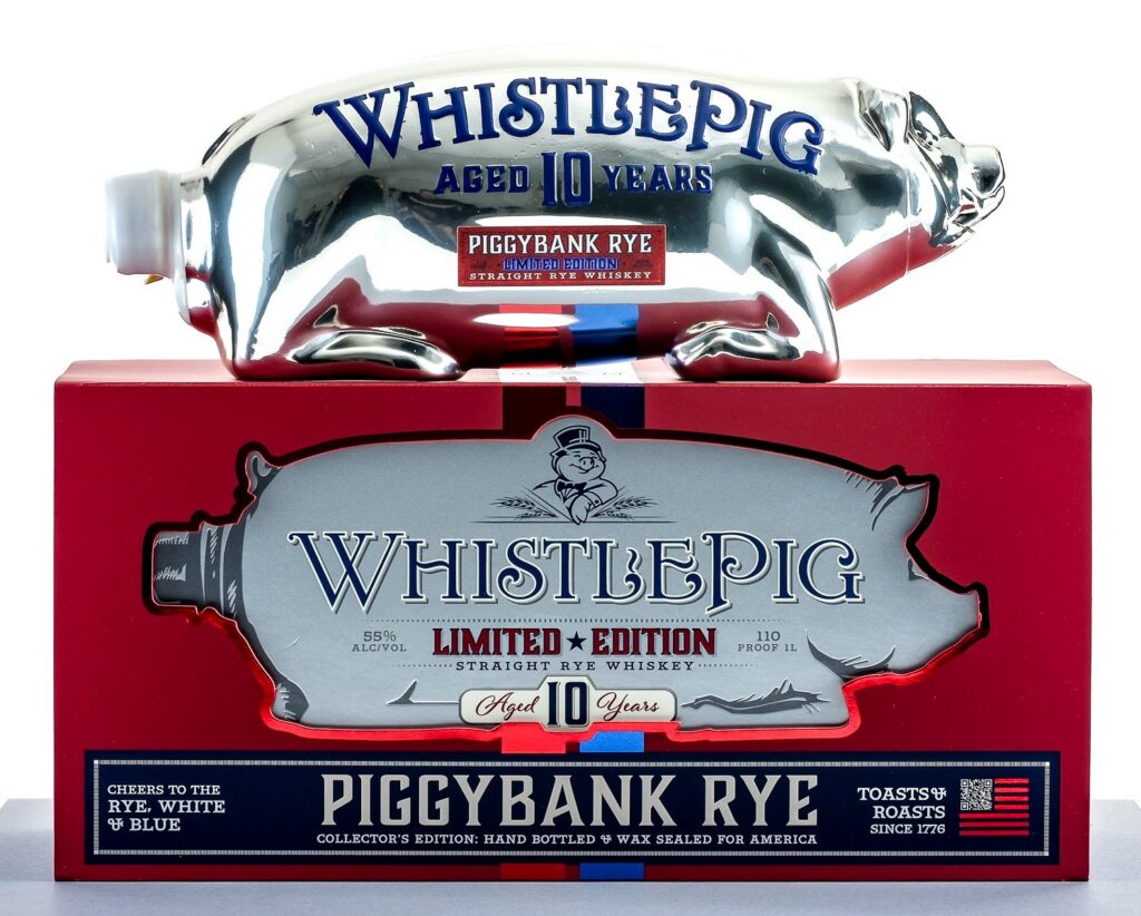 WhistlePig PiggyBank Rye 10 Year Aged Limited Edition 1L