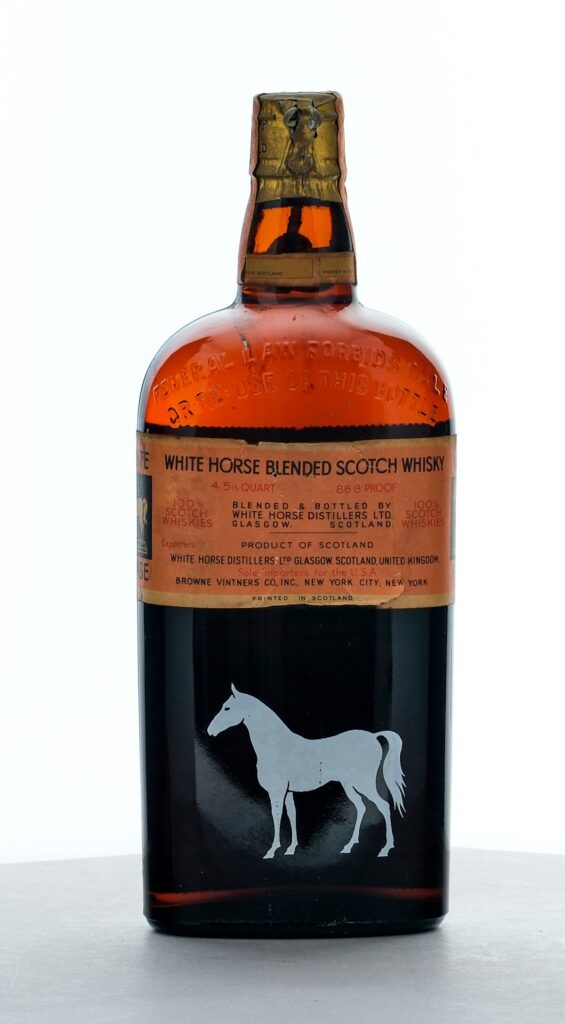 White Horse Blended Scotch Whisky 4/5th Quart 86.8 Proof