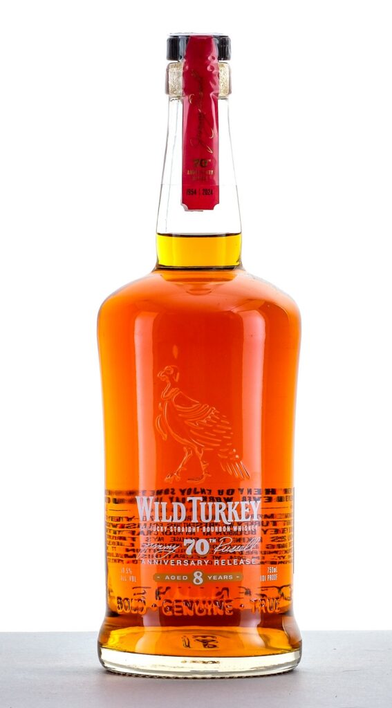 Wild Turkey 70th Anniversary Release 8 Year Kentucky Straight Bourbon Whiskey